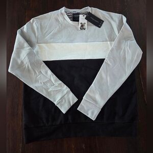 Men's Black and Gray Sweater- NWT